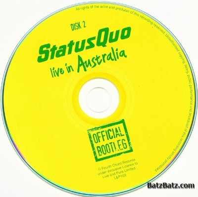 Status Quo - Live In Australia  2010 (official bootleg) LOSSLESS+MP3