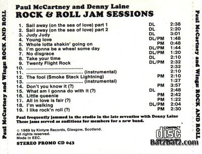 Paul McCartney and Denny Laine - Rock And Roll Jam Sessions 1989 (bootleg) LOSSLESS