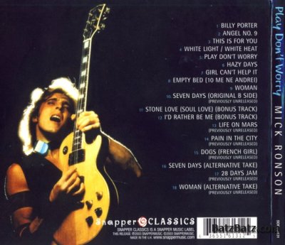 Mick Ronson - Play don't Worry 1975 (Snapper Music 2003) Lossless