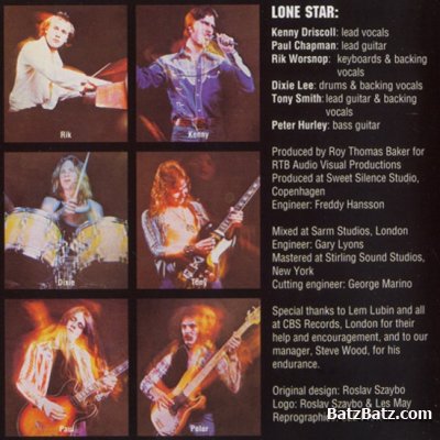 Lone Star - Lone Star/Firing on All Six 1976/1977 (BGO Rec. 2004) Lossless