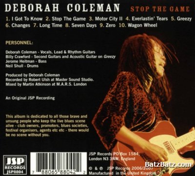 Deborah Coleman - Stop The Game (2007)