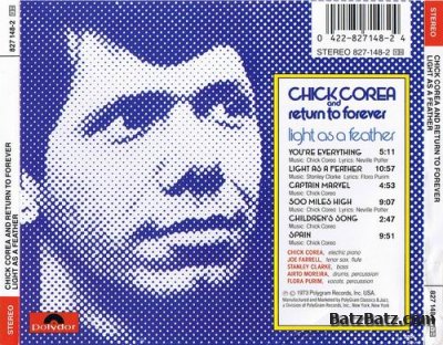 Chick Corea & Return To Forever - Light As A Feather (1973) [Lossless]