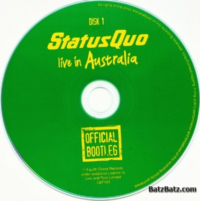 Status Quo - Live In Australia  2010 (official bootleg) LOSSLESS+MP3