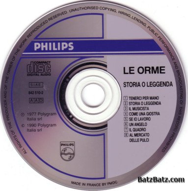 Le Orme - Storia O Leggenda (1977) [Lossless]