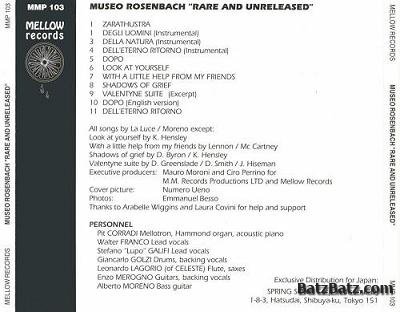 Museo Rosenbach - Rare & Unreleased 1972