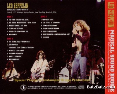 Led Zeppelin  - Magical Sound Boogie 2010 (bootleg) Lossless