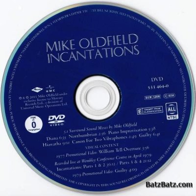 Mike Oldfield - Incantations (1978) [Deluxe Edition 2011] (2CD+DVD) (Lossless)