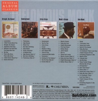 Thelonious Monk  - Original Album Classics (5 CD Boxset) (2007)