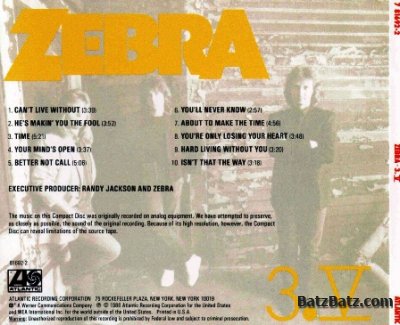 Zebra - 3.V (Atlantic Rec.) 1986 (Lossless)