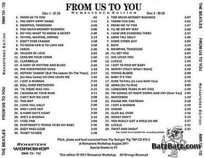 The Beatles - From Us To You 2011 (Lossless)