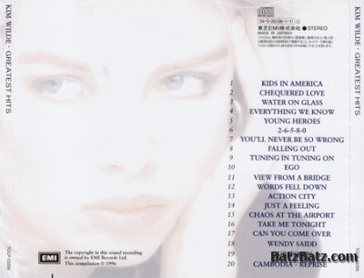 Kim Wilde - Greatest Hits (Japanese Edition) 1996 (Lossless + MP3)