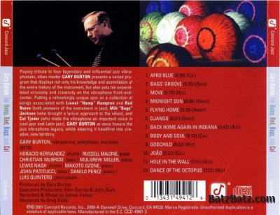 Gary Burton - For Hamp, Red, Bags And Cal (2001)