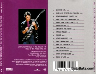 Rick Springfield - The Best Of Rick Springfield (1999) (Lossless + MP3)