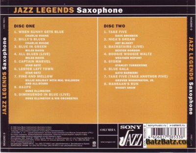 VA - Jazz Legends: Saxophone [2CD] (2002) [Lossless+Mp3]