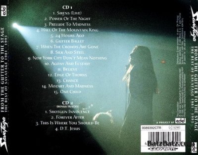 Savatage - From The Gutter To The Stage: The Best Of Savatage (2CD) 1996 (Lossless + MP3)