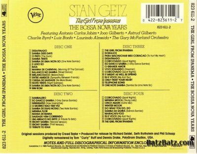 Stan Getz - The Girl From Ipanema: The Bossa Nova Years (1989) [Lossless+Mp3]