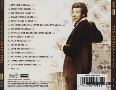 Tom Jones - Greatest Love Songs (2003)