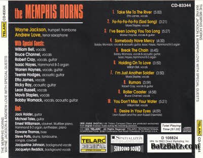 The Memphis Horns - The Memphis Horns: Wayne Jackson & Andrew Love With Special Guests (1995)