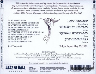 Art Farmer & Tommy Flanagan - Stablemates (1979)CD-2009