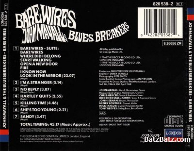 John Mayall - Bare Wires (1968)CD-1988 Lossless + MP3