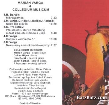 Marian Varga & Collegium Musicum - Marian Varga & Collegium Musicum 1975 (Opus 1995) Lossless