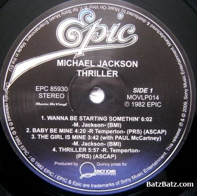 Michael Jackson - Thriller (2Lp VinylRip) (1982+2009-Remastered 180 gr) (Lossless)