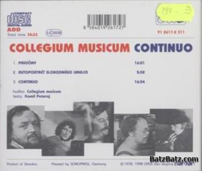 Marian Varga & Collegium Musicum - Continuo 1978 (Opus 1998) Lossless