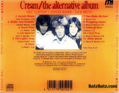 Cream - The Alternative Album (1967)