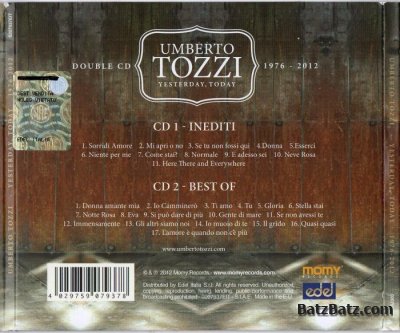 Umberto Tozzi - Yesterday, Today (2012) [Lossless+Mp3]