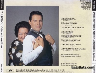 Freddie Mercury & Montserrat Caballe - Barcelona [Japanese Edition] (1988) (Lossless + MP3)