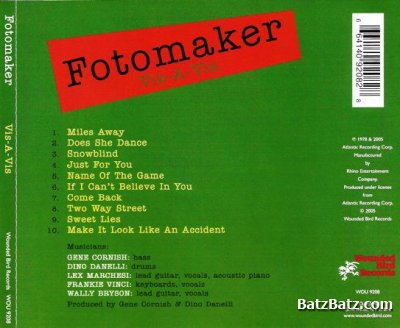 Fotomaker - Vis-A-Vis 1978 (Wounded Bird 2005) Lossless