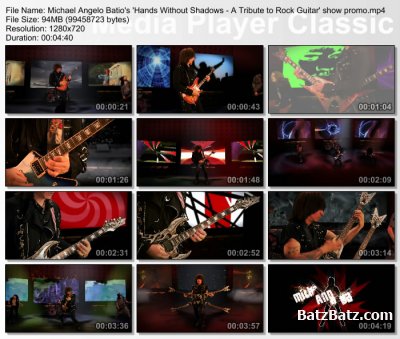 Michael Angelo Batio - Hands Without Shadows (A Tribute to Rock Guitar show promo)   (VIDEO) 2012