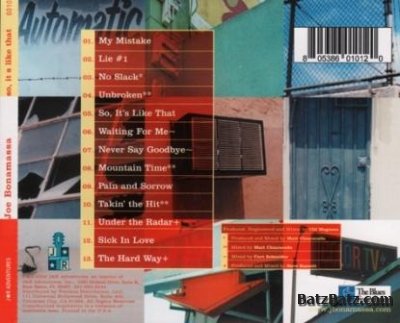 Joe Bonamassa - So It's Like That 2002 (J&R Adventures 2004) Lossless
