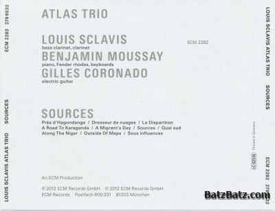 Louis Sclavis Atlas Trio - Sources (2012)