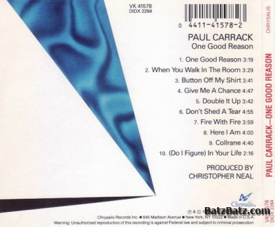 Paul Carrack - One Good Reason (1987) Lossless