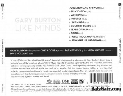 Burton, Corea, Metheny, Haynes, Holland - Like Minds (1998) [Lossless]
