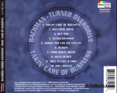 Bachman-Turner Overdrive - Takin' Care Of Business 1998 (Compilation / PolyGram Group Canada Inc.) Lossless