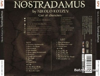 Nikolo Kotzev - Nikolo Kotzev's Nostradamus (2CD) 2001 (Lossless)