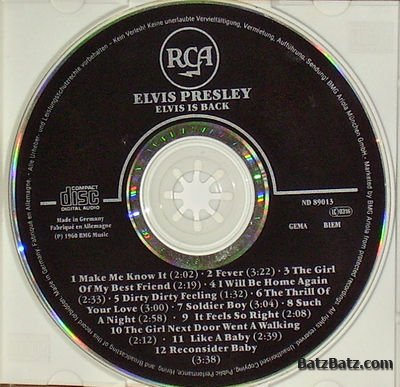 Elvis Presley - Elvis is back (1960) [Lossless + mp3]