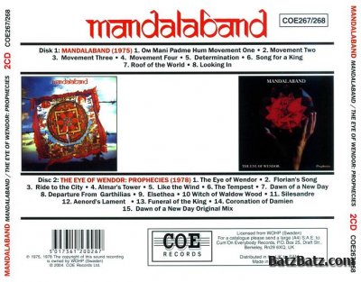 Mandalaband - Mandalaband & The Eye Of Wendor-Prophecies (2004) (Lossless)