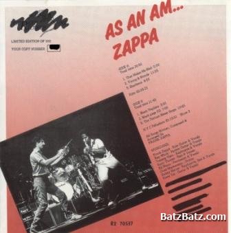 Frank Zappa - As An Am [Bootleg Album] (1991) Lossless