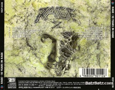 Rage - 10 Years In Rage (The Anniversary Album) Japanese Edition (1994) (Lossless + MP3)