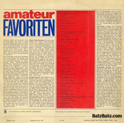 VA - Amateur Favoriten (LP 1966 Remaster)