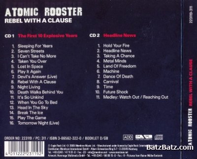 Atomic Rooster - Rebel With A Clause (Membran Music/2CD Set 2005) Losslless