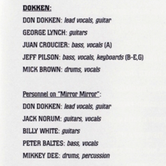 Dokken - The Very Best Of Dokken 1999 (Rhino/EastWest Japan) Lossless