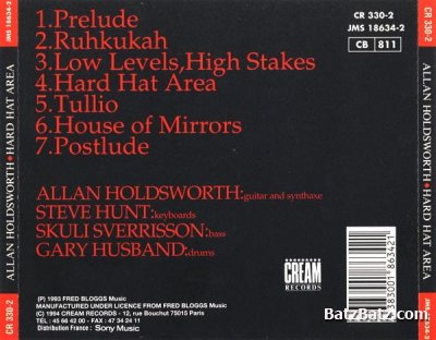 Allan Holdsworth - Hard Hat Area (European Ed.) (1994) (Lossless + Mp3)