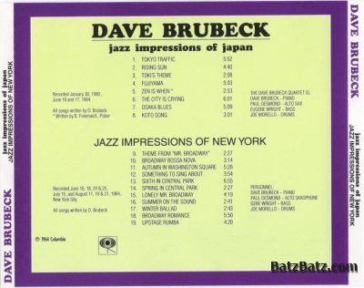 Dave Brubeck - Jazz Impressions of Japan & New York (1964) [2LP on CD] Lossless