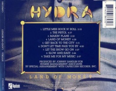 Hydra - Land of Money 1975 (Capricorn Rec. 1999) Lossless+MP3