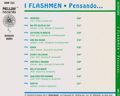 I Flashmen - Pensando 1972 (Mellow Rec. 1994) Lossless