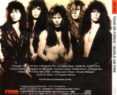 Tour De Force - World On Fire 1995 (AOR Heaven 2011) Lossless